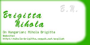 brigitta mihola business card